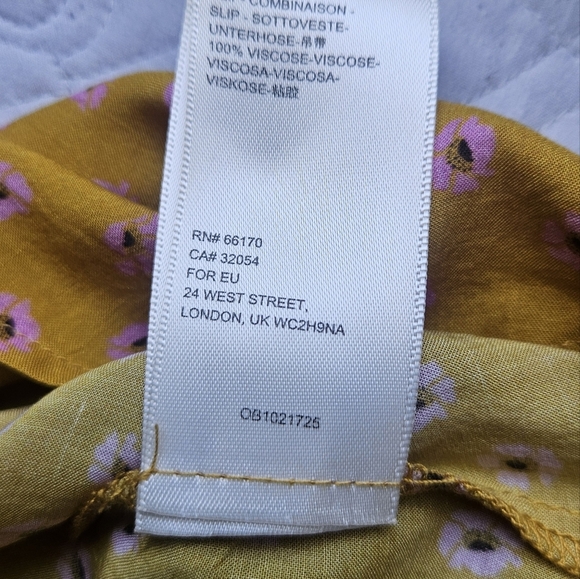 FREE PEOPLE Yellow Floral V-Neck Dress - Picture 5 of 5